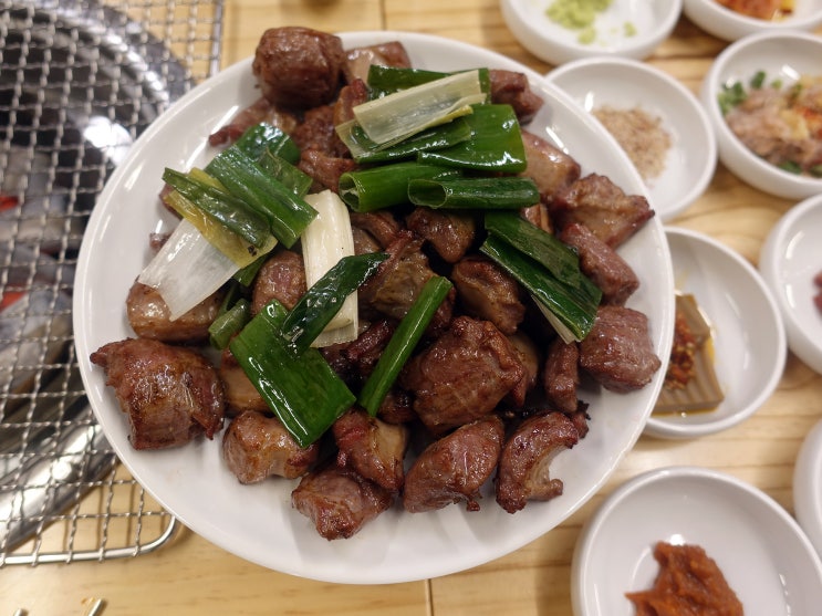 을지갈매기의 갈매기살과 대파